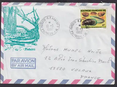 Frankreich Französisch Polynesien Brief exotischer Beleg