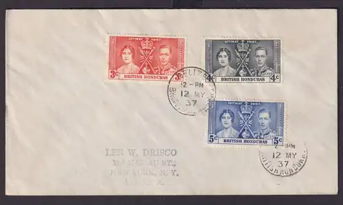 Briefmarken Britische Kolonien British Honduras König Georg Elisabeth Krönung