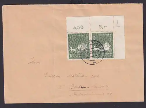 Bund Brief Bogenecke Eckrand Paar 280 Freiherr von Eichendorf Remscheod n Berlin