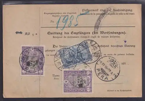Deutsches Reich Brief Destination Dahle Altena via Dresden n Constantinopel mit
