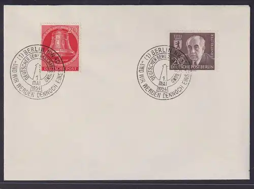 Berlin Brief Glocke Mitte u.a. mit inter SST Gewerkschaft 1.5.1954