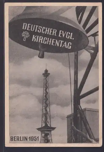 Berlin Brief Anlasskarte Deutscher Evangelischer Kirchentag mit entspr. Sonder -