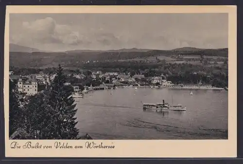 Ansichtskarte Velden Wörther See Österreich Ausflugdampfer Landschaft Verlag