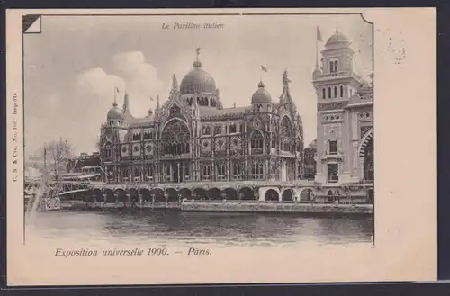 Ansichtskarte Weltausstellung Paris 1900.Le Pavillon Italien