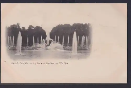 Ansichtskarte Park Versailles Neptun Brunnen Frankreich
