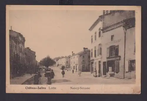 Ansichtskarte Chateau Salins Lotrhringen Frankreich Nancy Strasse Verlag Julius