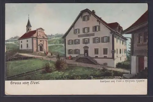 Ansichtskarte Etzel Gasthaus Zum Etzel Meinrads Kapelle Niedersachsen