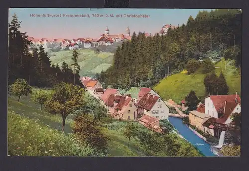 Ansichtskarte Freudenstadt Baden Württemberg Christuphstal Verlag Metz Tübingen