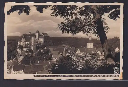 Ansichtskarte Hohnstein Jugendburg Ortsansicht Landschaft Sächsische Schweiz
