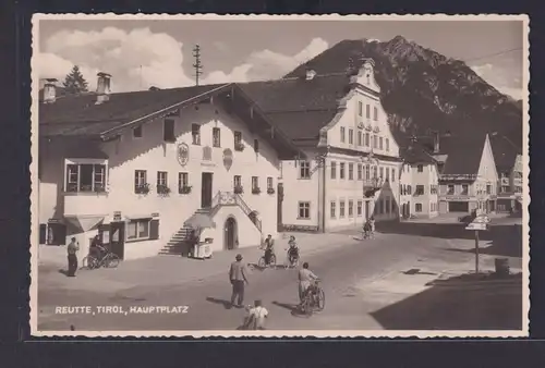 Ansichtskarte Reutte Hauptplatz Teilansicht Tirol Österreich AK ohne Einteilung