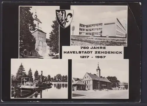Ansichtskarte Havelstadt Zehdenick Jubiläum 1271-1967 750 Jahre Ansichten