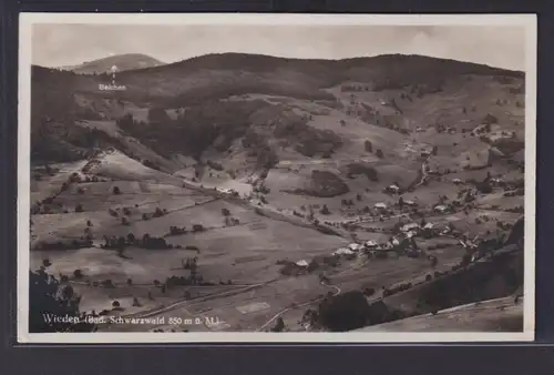 Ansichtskarte Luftbild Wieden Ortsansicht Landschaft Berge Wald Baden