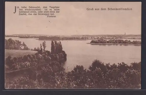 Ansichtskarte Schenkenländchen Teupitzer See Gemeinde Brandenburg nach Berlin