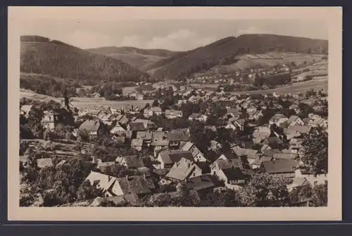 Ansichtskarte Geraberg Thüringen Ortsansicht Landschaft nach Lutherstadt