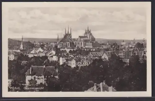 Ansichtskarte Erfurt Kirche Gesamtansicht Thüringen