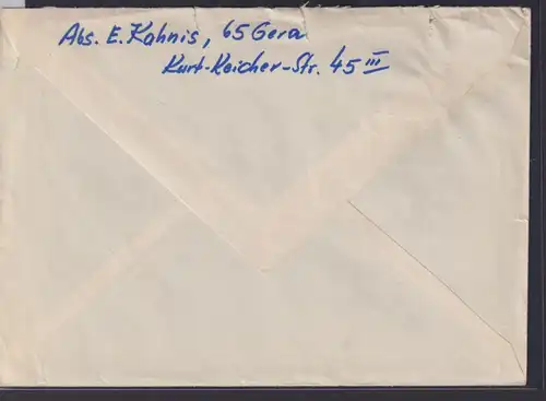 DDR Brief Zusammendruck Rotes Kreuz Gera nach Nürnberg 20.10.1972