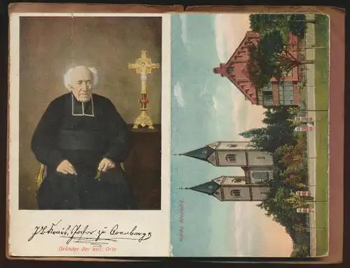 Ansichtskarte Arenberg genannt Roter Hahn Kirche Glauben Religion Leporello