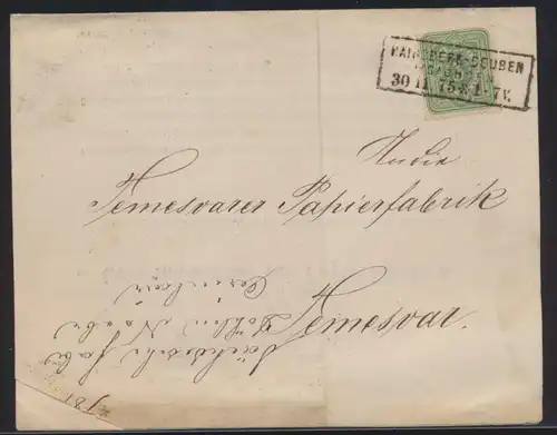 Reich Brief EF 5 Pfennige R 3 Hainsberg Deuben Sachsen 4seitge Preisliste Döhlen