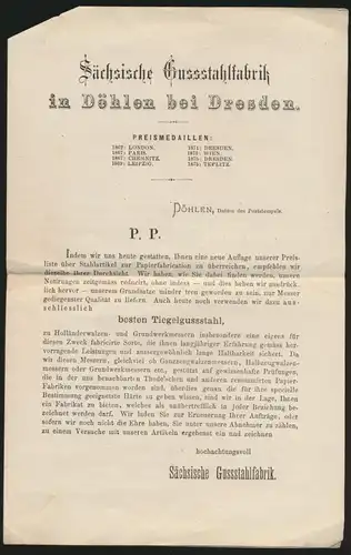 Reich Brief EF 5 Pfennige R 3 Hainsberg Deuben Sachsen 4seitge Preisliste Döhlen
