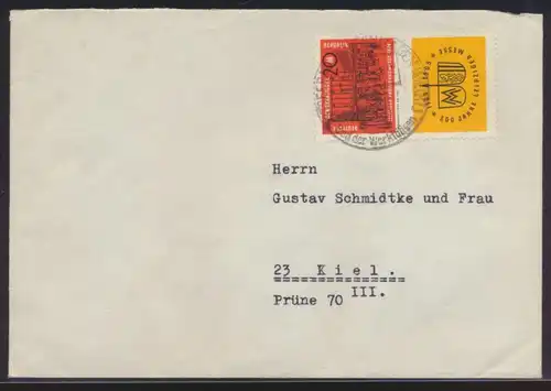 DDR Brief Zusammendruck Frühjahrsmesse Boltenhagen nach Kiel