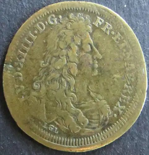 Münze Frankreich ca. 1800 Jeton Louis XIIII. Lauffer's Rechenpfennig s