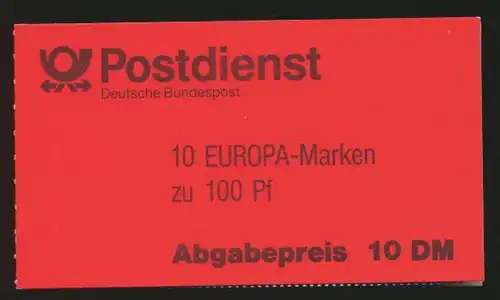 Bund Markenheftchen MH 30 oZ Europa 94 Luxus EEST Weiden