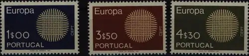 Portugal 1092-1094 Europa CEPT 1970 komplett postfrisch ** MNH