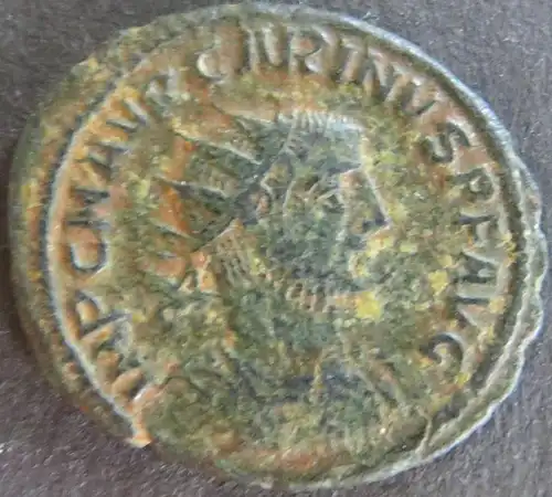Römische Münze Carinus 283-285 Antoninian RS: Jupiter überreicht Globus s