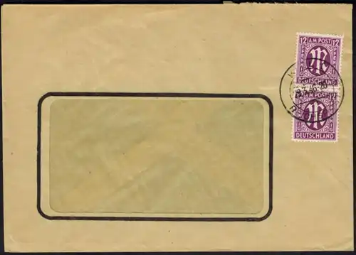 Bizone Brief 23 MEF auf Geschäftsbrief Mit Stempel Kiel Reichspost 29.3.1946