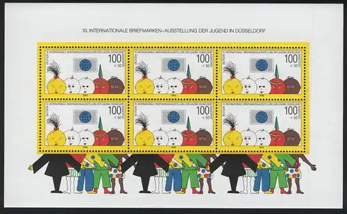 Bund Block 21 Philatelie Briefmarkenausstellung Jugend Düsseldorf Kat 22,00