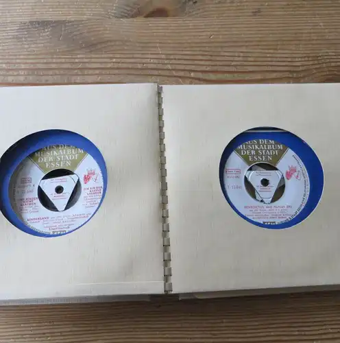 Musik Schallplatten Vinyl Album Stadt Essen geprägtes Wappen + 8 St. Telefunken