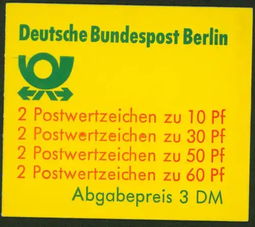 Berlin Markenheftchen 12 a oZ Burgen und Schlösser 1980 tadellos postfrisch
