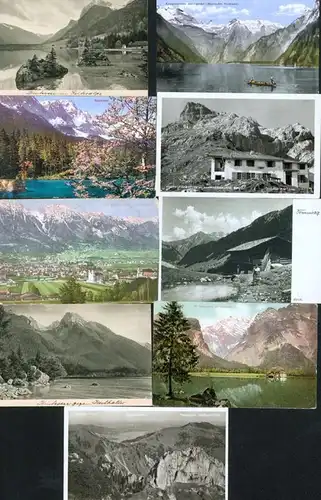 Ansichtskarten Berge/Bergsteigen 16 Stck. Tirol Wallberghaus Badersee Königsee