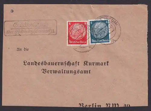 Guschterbruch über Friedeberg Neumark Brandenburg Deutsches Reich Brief