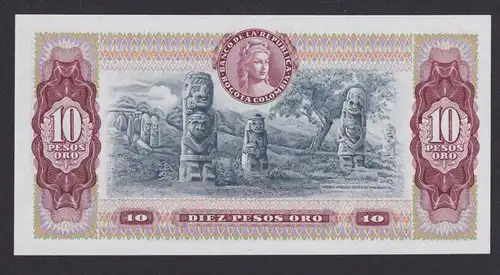 Banknoten Geldscheine Kolumbien 10 Pesos Kassenfrisch