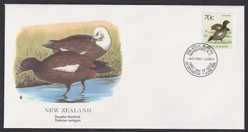 New Zealand Neuseeland Ozeanien Fauna Brandenten schöner Künstler Brief