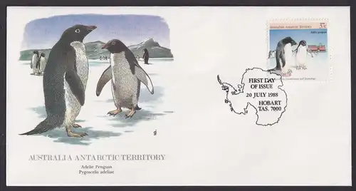 Australien Antarctic Fauna Adelien Pinguin schöner Künstler Brief