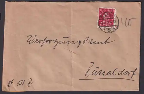 Danzig 5 Brief Versorgungsamt Brief Düsseldorf