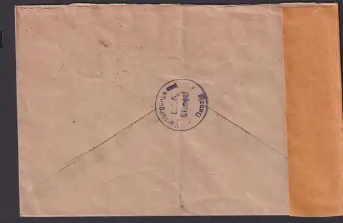 Danzig 5 Brief Versorgungsamt Brief Düsseldorf