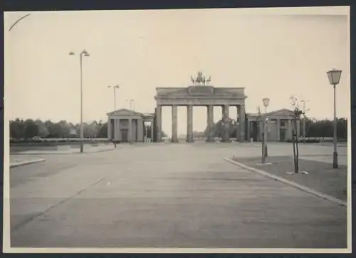 Altes Foto Berlin Brandenburger Tor 10,1 x 7,1 cm