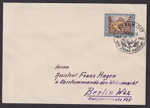 Berlin Deutsches Reich selt. SST 100 Jahre Postamt Tag der Briefmarke Philatelie