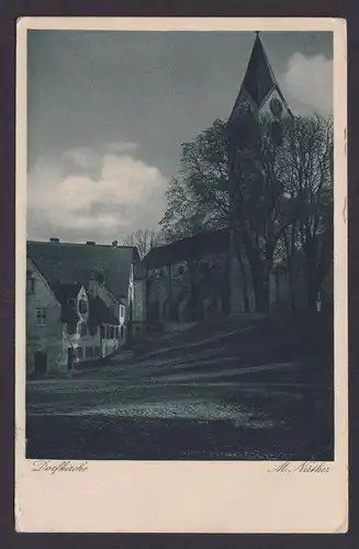 Dovilai Litauen Künstler Ansichtskarte Dorfstraße sign. M Näther Flensburg