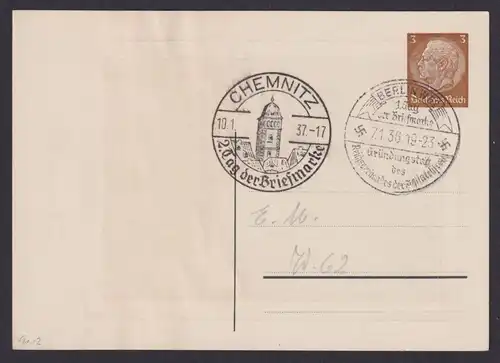 Deutsches Reich Privatganzsache Philatelie 1. Tag der Briefmarke Gründungstag