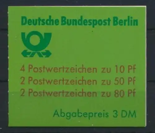 Berlin Markenheftchen 14 oZ Sehenswürdigkeiten 1989 Luxus gestempelt Kat. 70,00