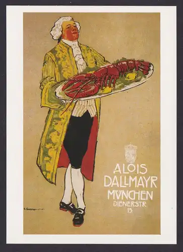 Künstler Ansichtskarte Reklame Werbung Alois Dallmayr München Aus der Jugendzeit