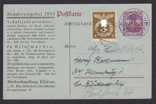 Deutsches Reich Privatganzsache Philatelie Angebote Markenhandlung Klickow ab