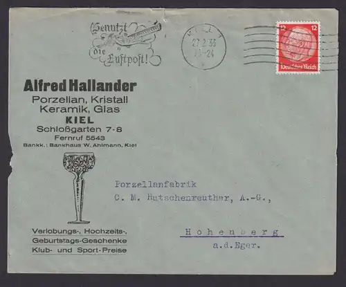 Kiel Schleswig Holstein Deutsches Reich Briefe Postsache SST Benutzt die