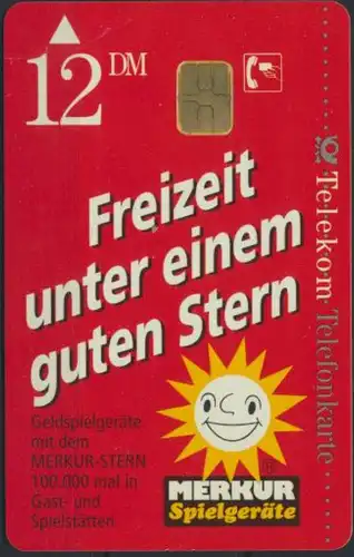 Telefonkarte Merkur Spielgeräte 12 DM Telekom