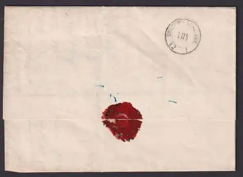 Altdeutschland K2 Magdeburg kpl. Brief nachtaxiert 1854
