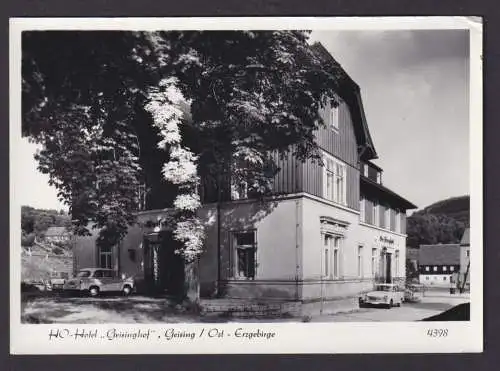 Ansichtskarte Geising Sachsen Erzgebirge Gastronomie Hotel Geisinghof